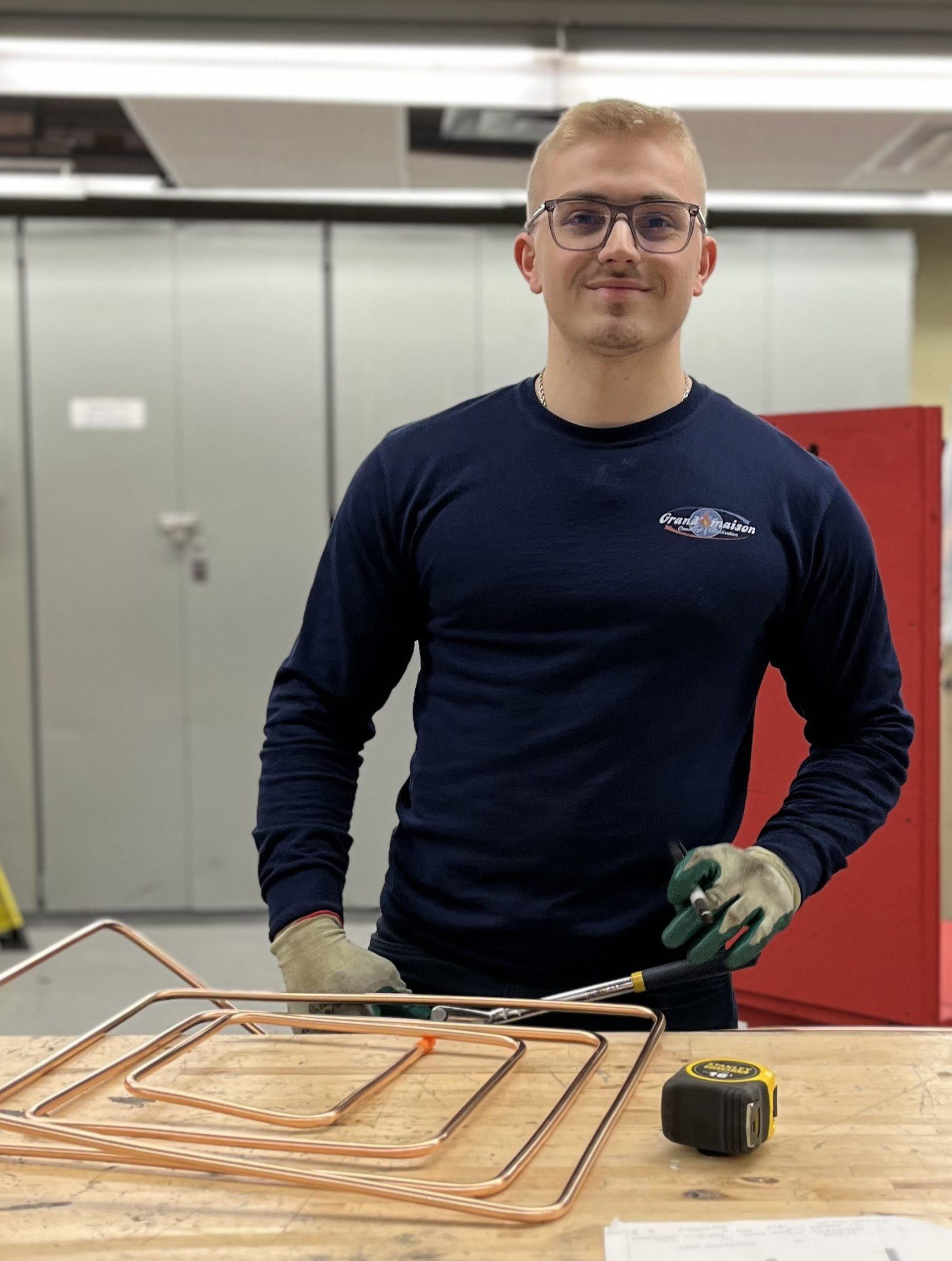 Xavier Bélanger étudiant au programme de réfrigération au CFP de Lachine