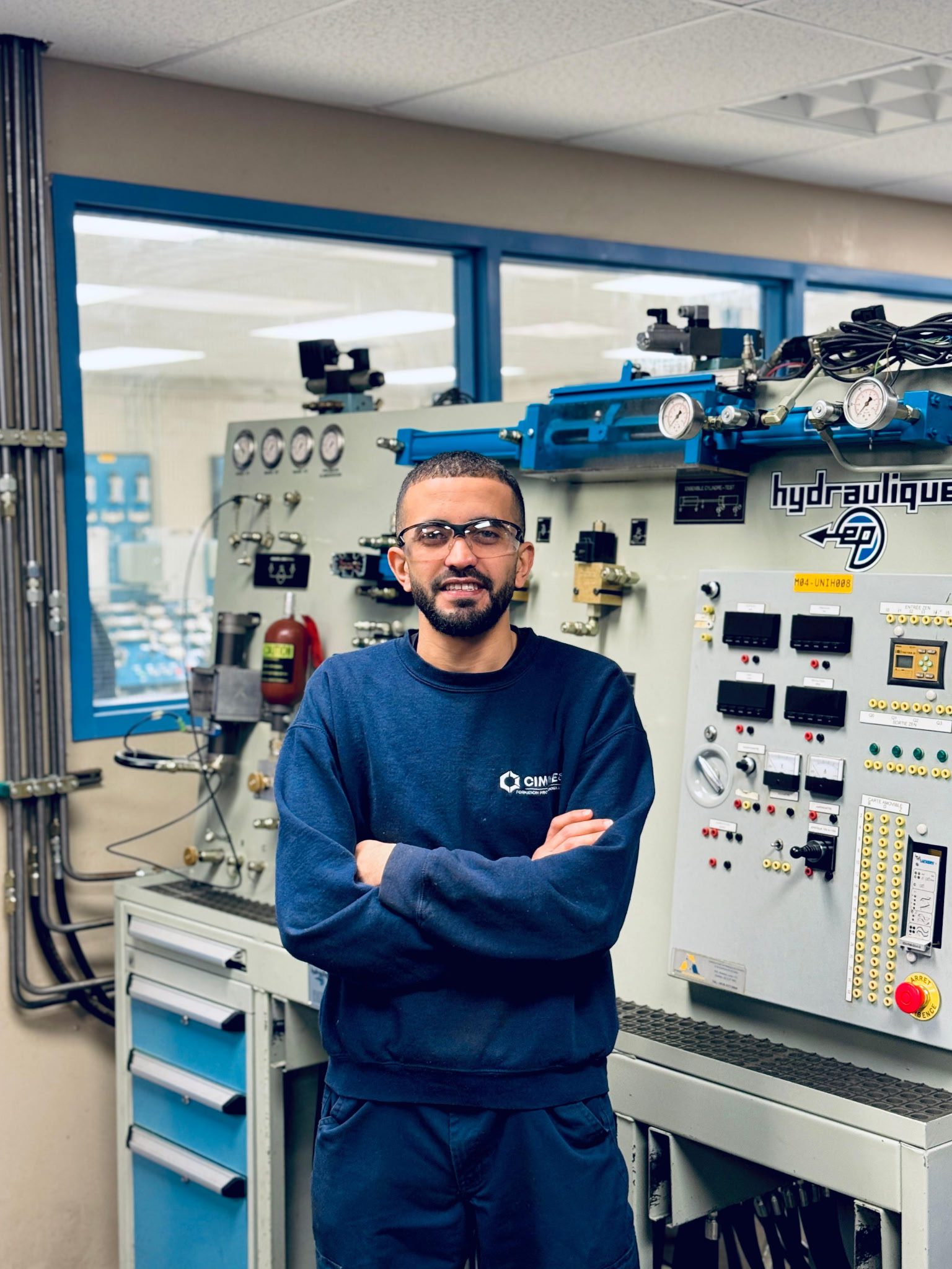 Haytham Ben Nasr étudiant en Mécanique industrielle de construction et d'entretien au CIMME DEP en construction