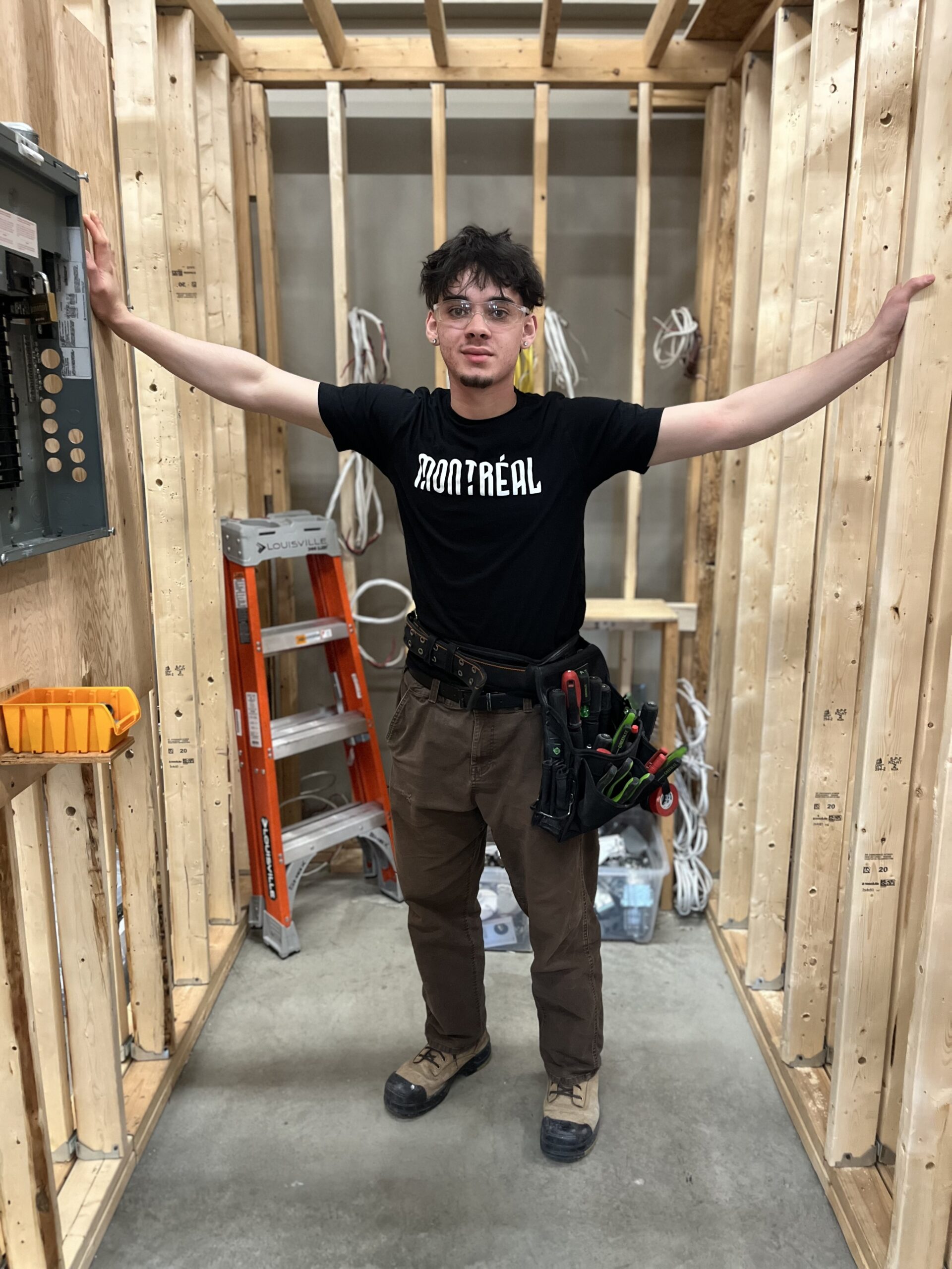 Luca Verdetti étudiant en Électricité au CIMME